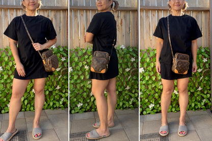 Amazone Monogram Canvas Crossbody Bag