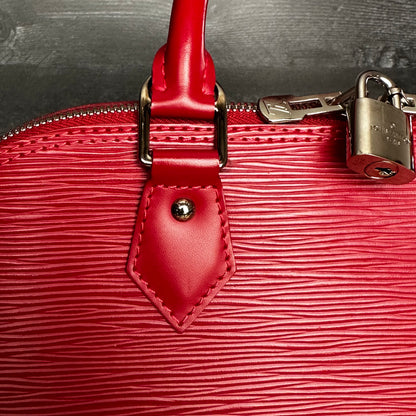 Coquelicot Epi Leather Alma PM