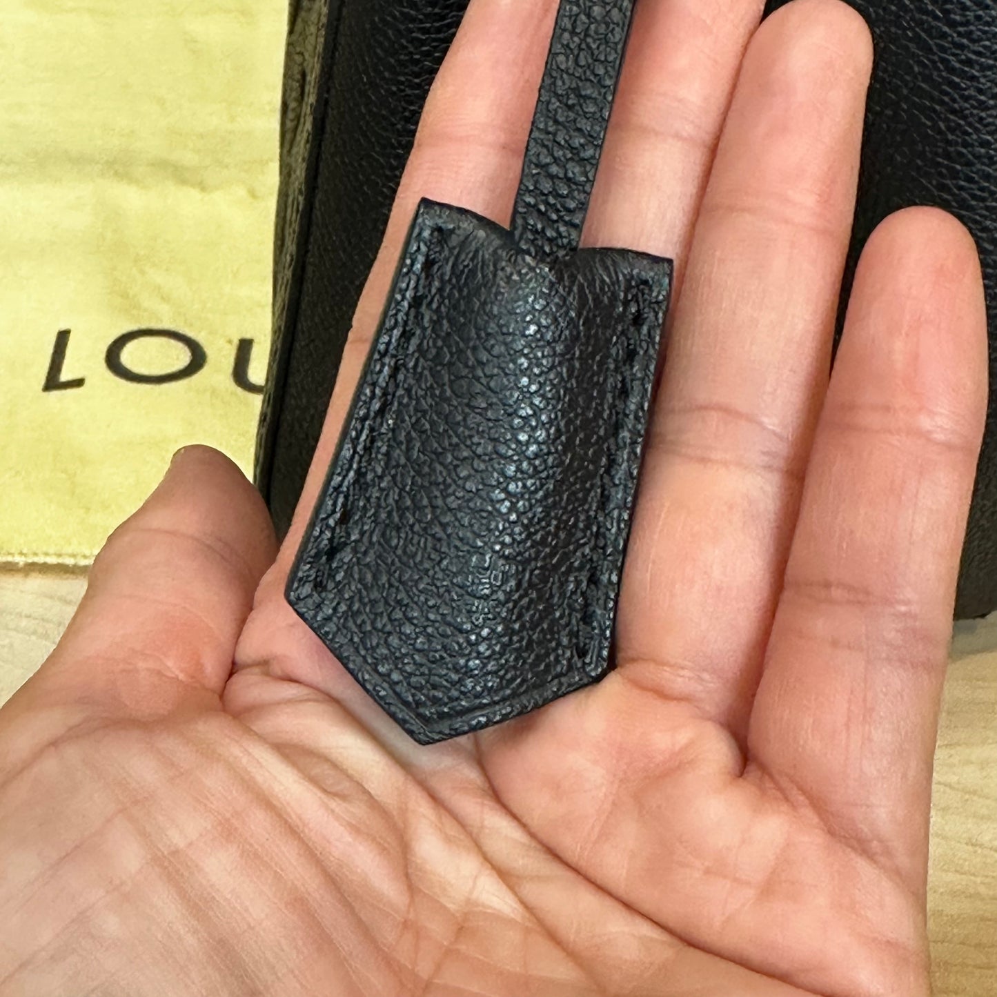 Montaigne BB Black Empreinte Leather