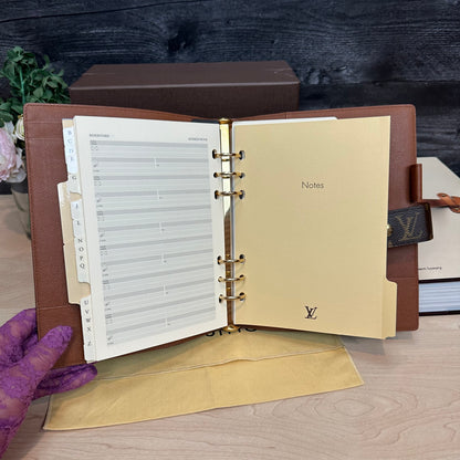 Vintage Agenda GM Day Planner Monogram