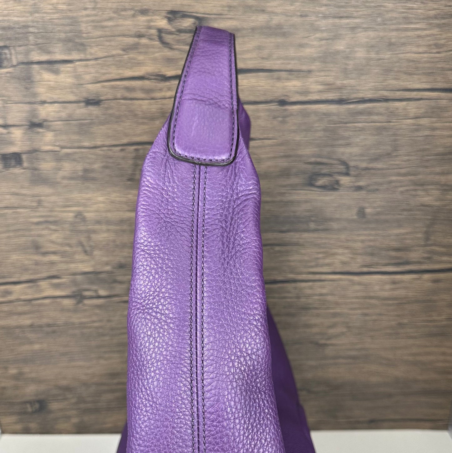 Large Soho Purple Leather Hobo Bag