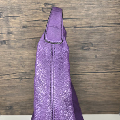Large Soho Purple Leather Hobo Bag