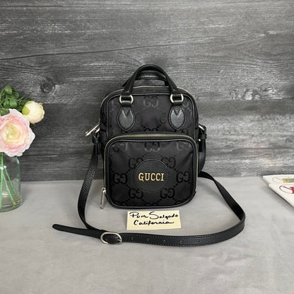 GG Black Econyl Off The Grid Crossbody Bag