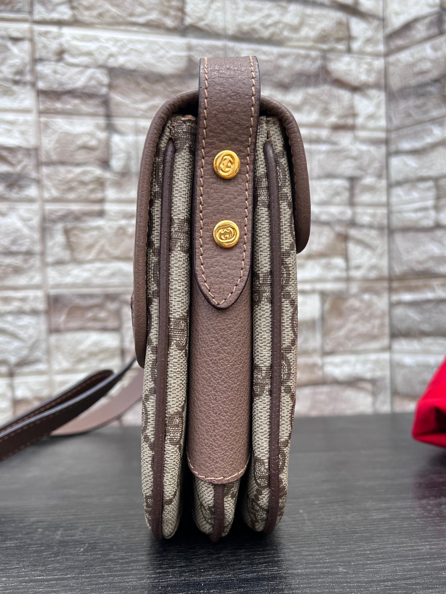 Vintage Sherry Line Crossbody Flap Bag