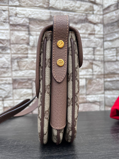 Vintage Sherry Line Crossbody Flap Bag