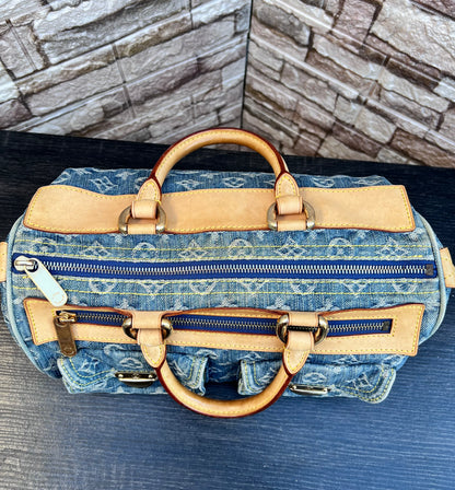Blue Denim Neo Speedy Bag