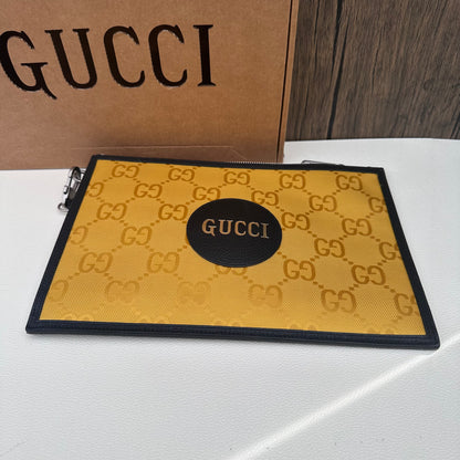 "Off The Grid" Econyl Wristlet Clutch Yellow