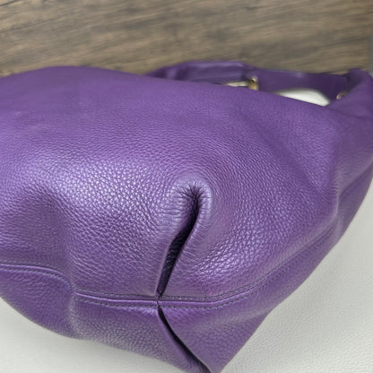 Large Soho Purple Leather Hobo Bag