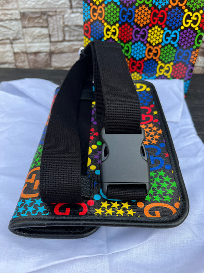 GG Supreme Coated Canvas Psychedelic Belt Bag