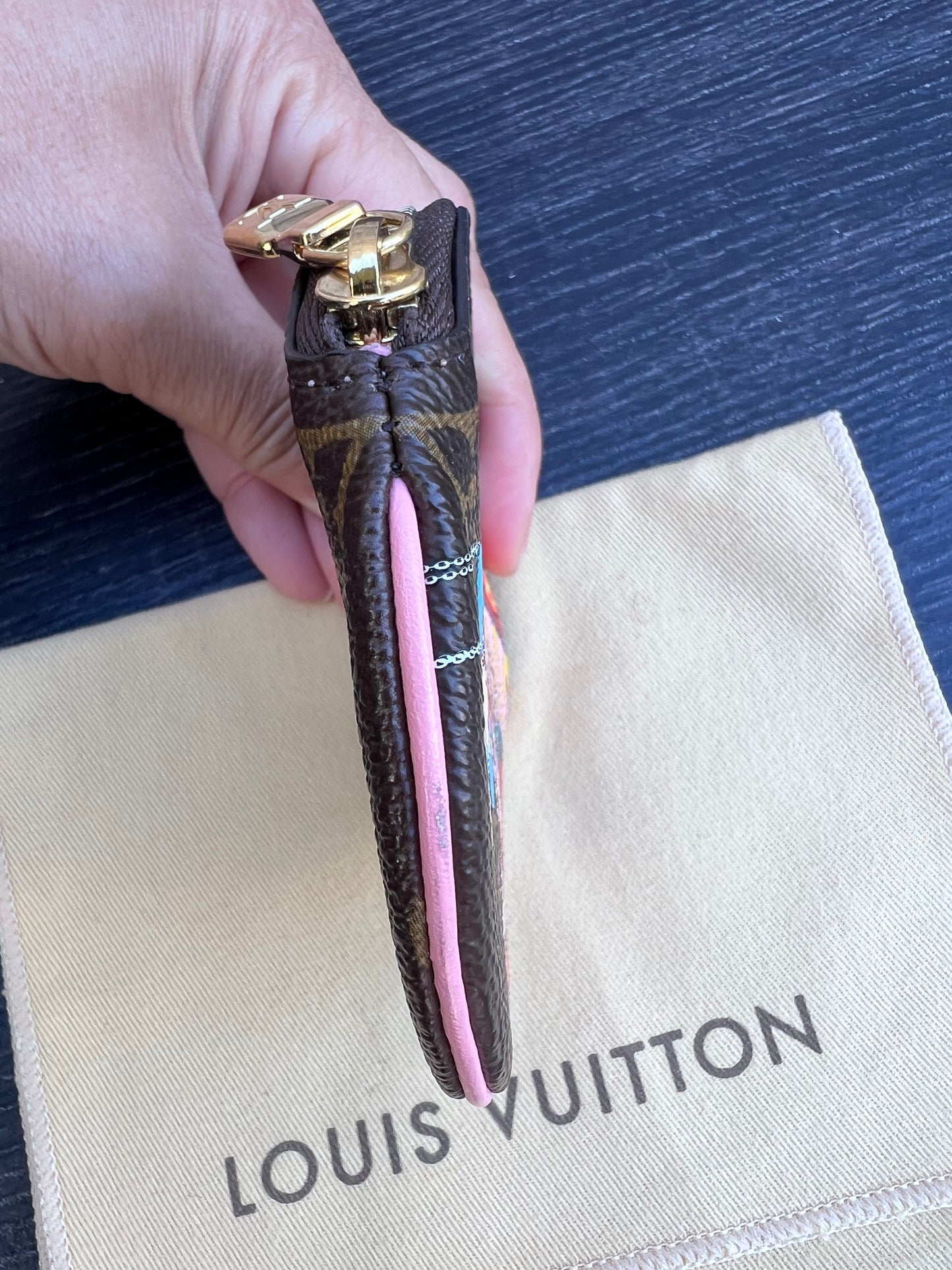Louis Vuitton Japan Limited Edition Vivienne Christmas Animation Round Coin Purse