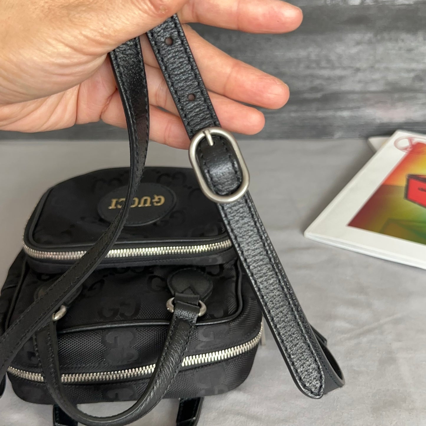 GG Black Econyl Off The Grid Crossbody Bag