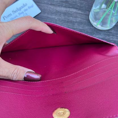 Adele Fuchsia Monogram Canvas Wallet