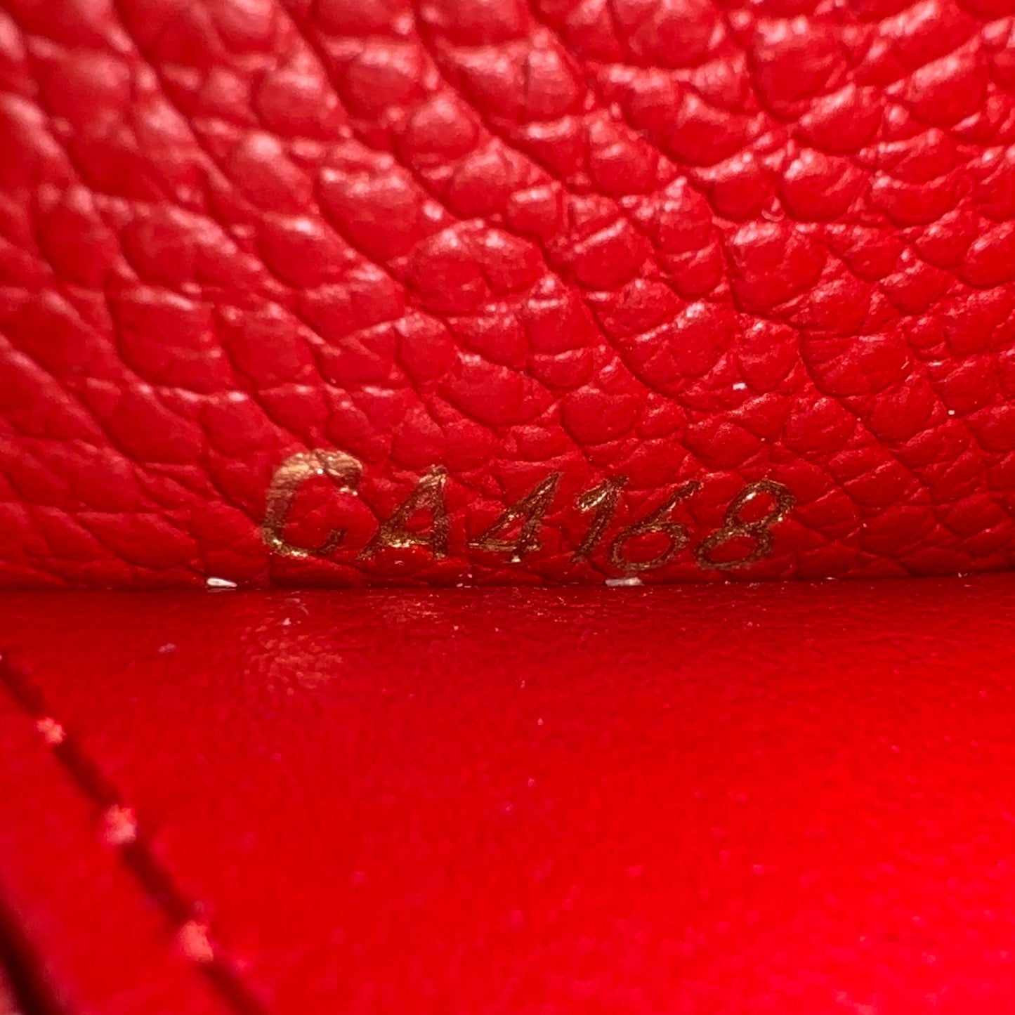 Limited Edition Empreinte Bloom Flower Emilie Wallet Marine Rouge