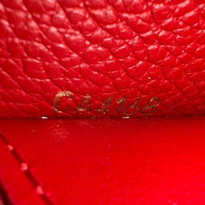 Limited Edition Empreinte Bloom Flower Emilie Wallet Marine Rouge