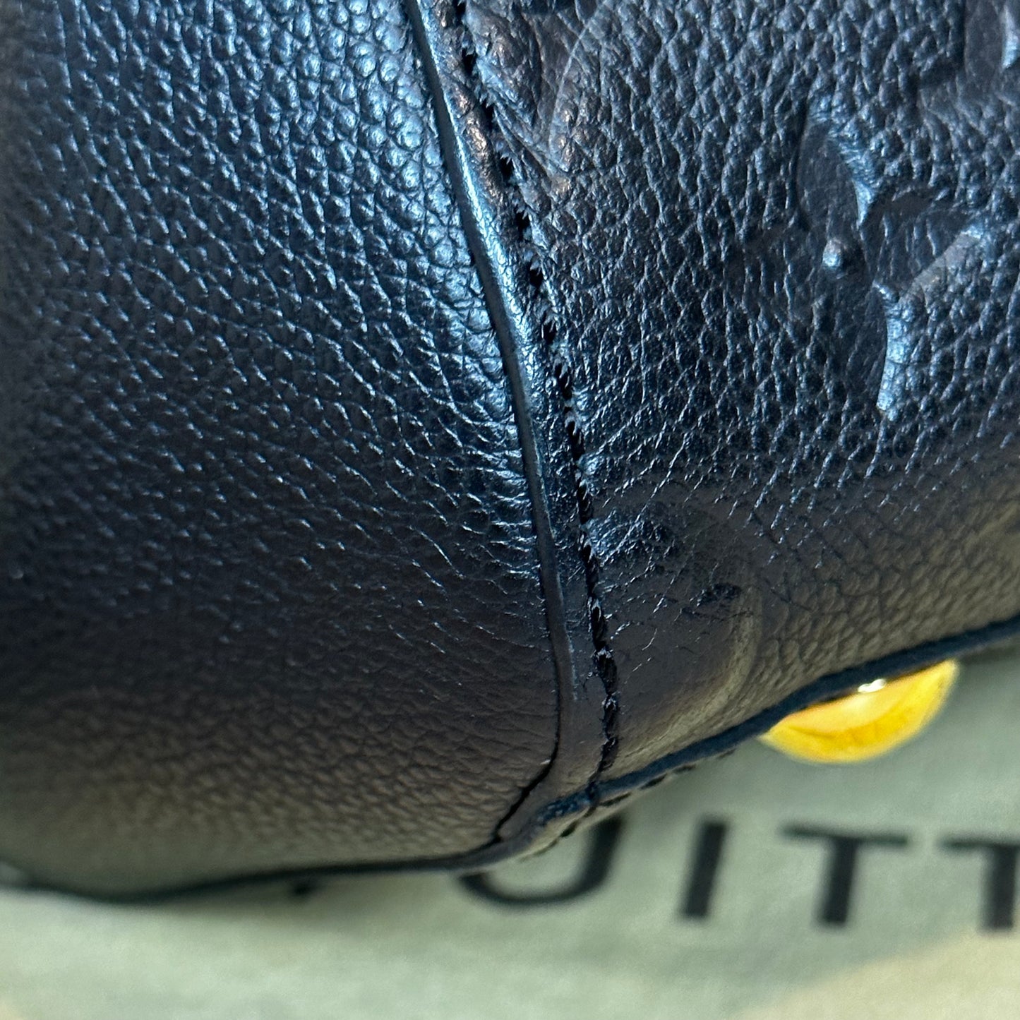 Montaigne BB Black Empreinte Leather