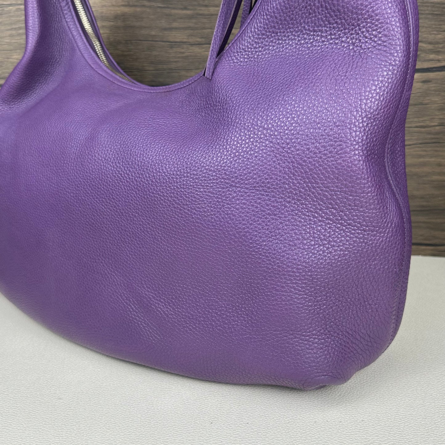 Large Soho Purple Leather Hobo Bag