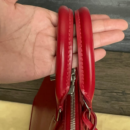 Coquelicot Epi Leather Alma PM
